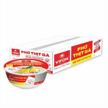(VIFON) CHICKEN PHO BOWL 12X130G