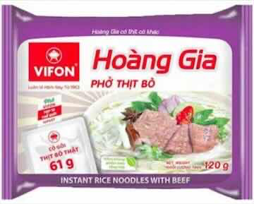 (VIFON) HOANG GIA INSTANT NOODLE BEEF 18X120G