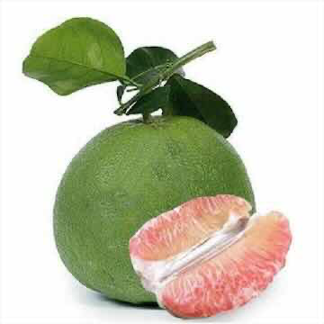 Bưởi da xanh ruột hồng  quả 1,2 đen 1,5 kg 