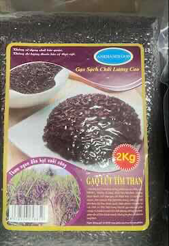 Gạo lứt tím than an khang 2 kg 