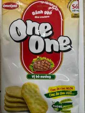 [VN00186] (ONE ONE) RICE CRACKERS GRILLED BEEF FLV 20X150G