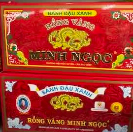[VN00097] (MINH NGỌC) BÁNH ĐẬU XANH RỒNG VÀNG LOẠI NHỎ A12 -240 g
