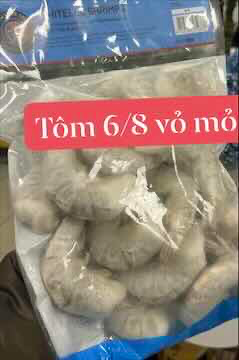Tôm 6/8 vỏ mỏng 800 g 