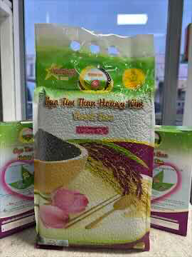 Gạo lứt tím than Hoàng  Kim 2 kg 